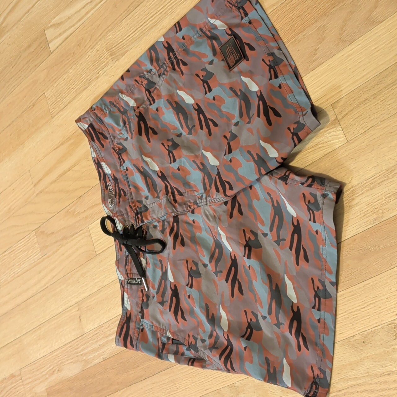 Sunga Life Mens Red Camo Swim Shorts Red Naked Camo